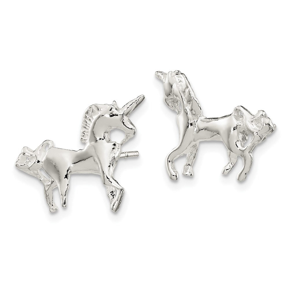 Sterlingsilber Einhorn Mini Ohrringe