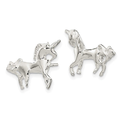 Sterlingsilber Einhorn Mini Ohrringe