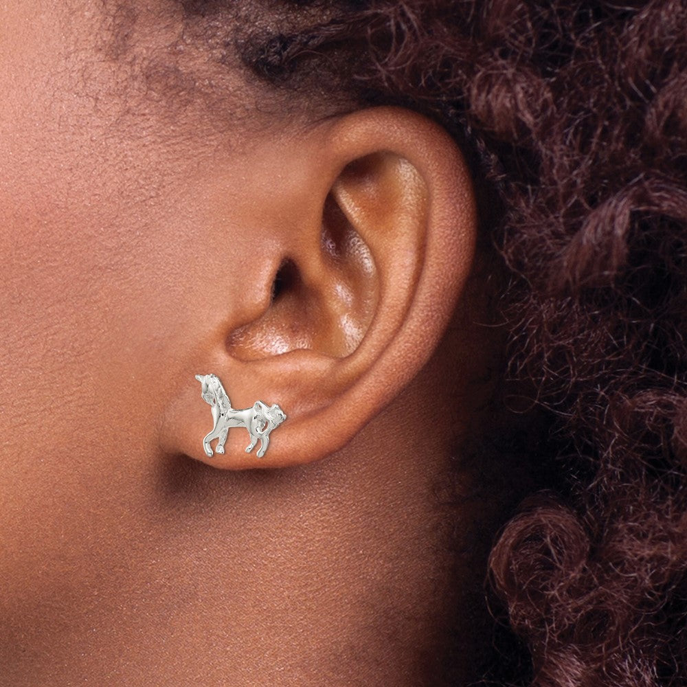 Sterlingsilber Einhorn Mini Ohrringe