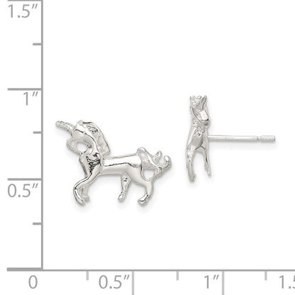 Sterlingsilber Einhorn Mini Ohrringe