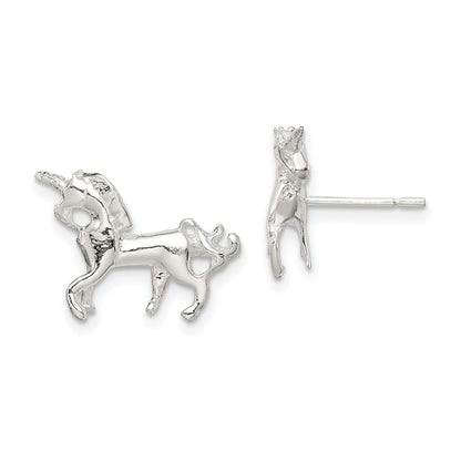 Sterlingsilber Einhorn Mini Ohrringe