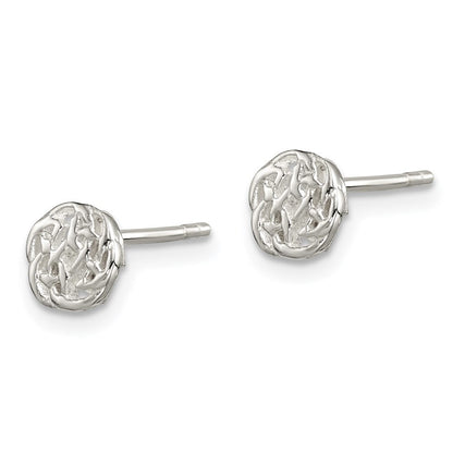 Sterlingsilber Poliert Keltisch Knoten Ohrstecker