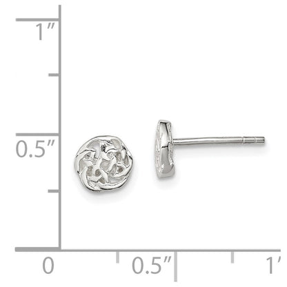 Sterlingsilber Poliert Keltisch Knoten Ohrstecker