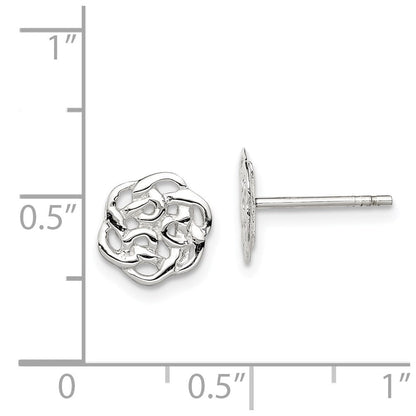 Sterlingsilber Poliert Keltisch Knoten Ohrstecker