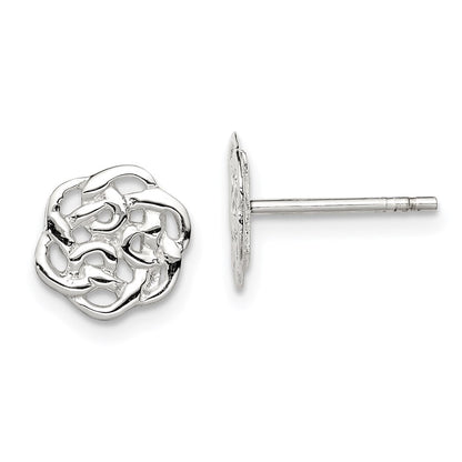 Sterlingsilber Poliert Keltisch Knoten Ohrstecker