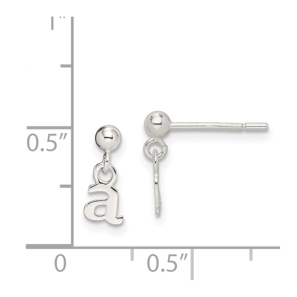 Sterlingsilber Poliert A Hängend Ohrstecker