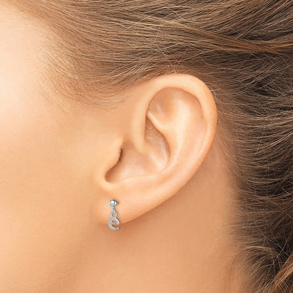 Sterlingsilber Poliert E Hängend Ohrstecker