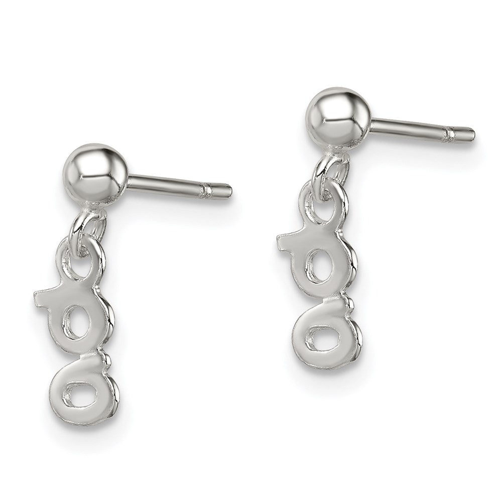 Sterlingsilber Poliert G Hängend Ohrstecker