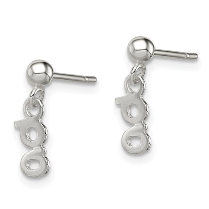 Sterlingsilber Poliert G Hängend Ohrstecker