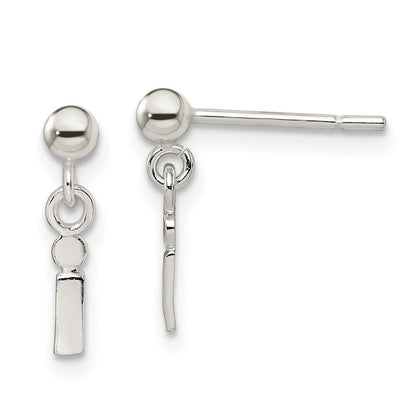 Sterlingsilber Poliert I Hängend Ohrstecker