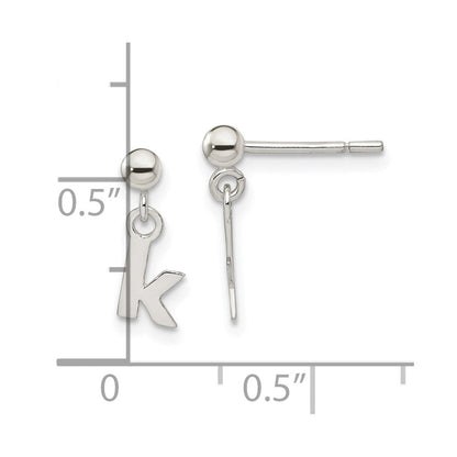 Sterlingsilber Poliert K Hängend Ohrstecker