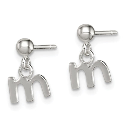 Sterlingsilber Poliert M Hängend Ohrstecker