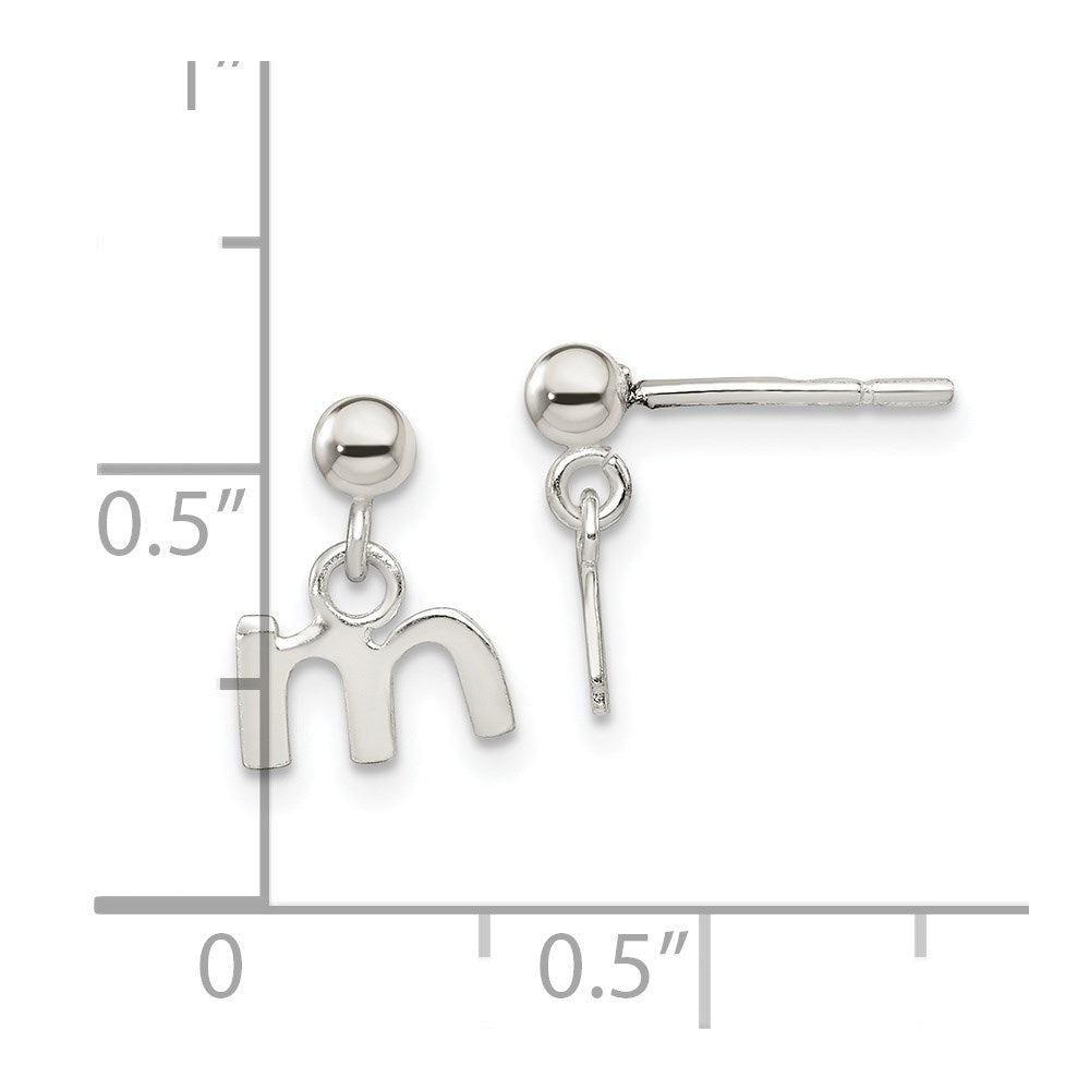Sterlingsilber Poliert M Hängend Ohrstecker