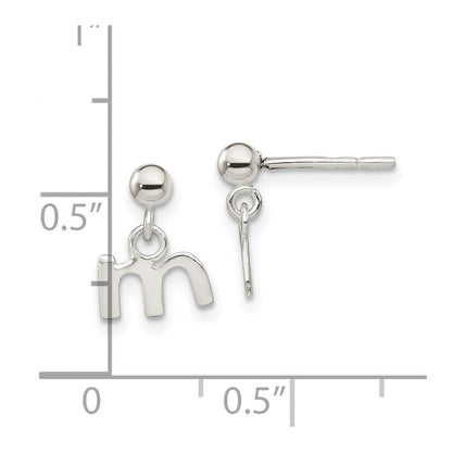 Sterlingsilber Poliert M Hängend Ohrstecker