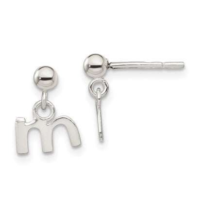 Sterlingsilber Poliert M Hängend Ohrstecker