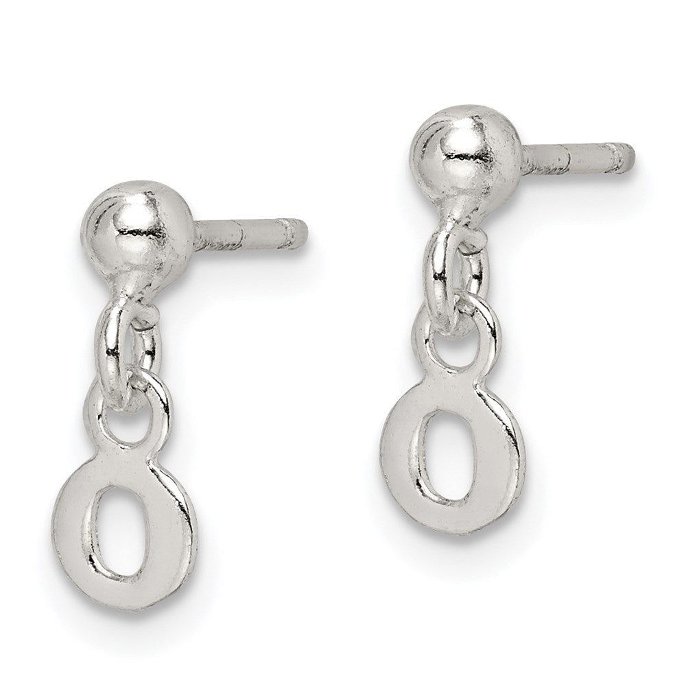 Sterlingsilber Poliert O Hängend Ohrstecker
