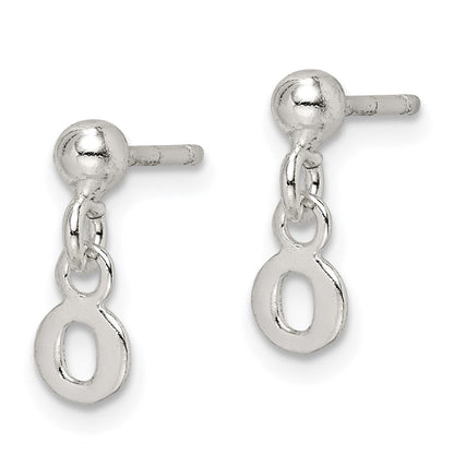Sterlingsilber Poliert O Hängend Ohrstecker
