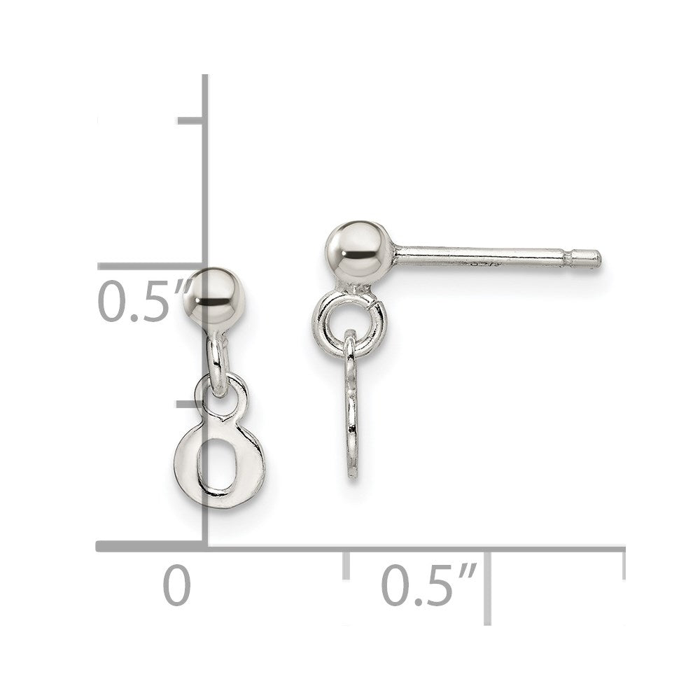 Sterlingsilber Poliert O Hängend Ohrstecker