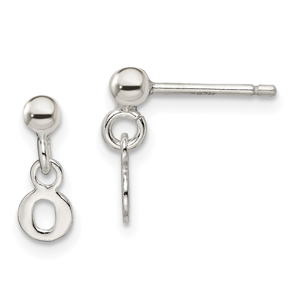Sterlingsilber Poliert O Hängend Ohrstecker