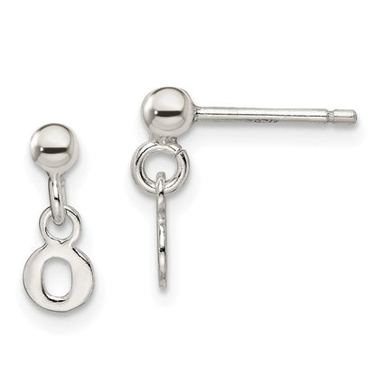 Sterlingsilber Poliert O Hängend Ohrstecker