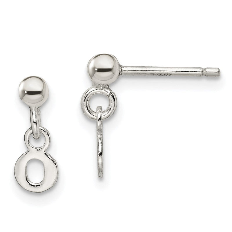 Sterlingsilber Poliert O Hängend Ohrstecker