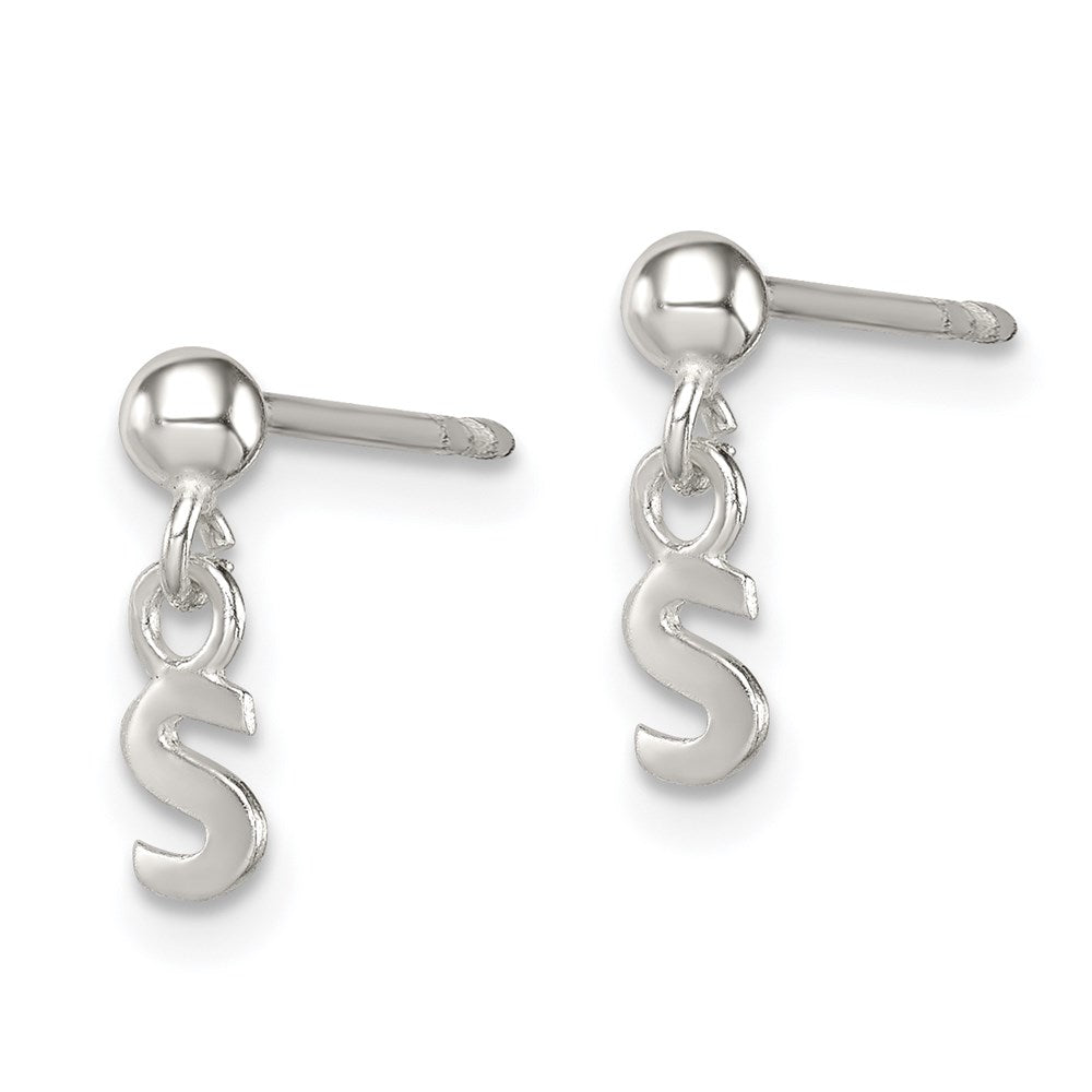 Sterlingsilber Poliert S Hängend Ohrstecker