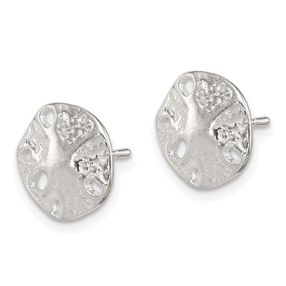 Sterlingsilber Sand Dollar Mini Ohrringe