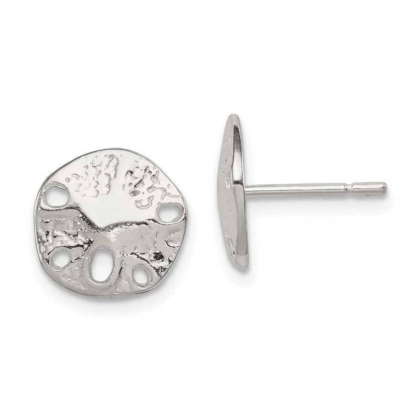 Sterlingsilber Sand Dollar Mini Ohrringe