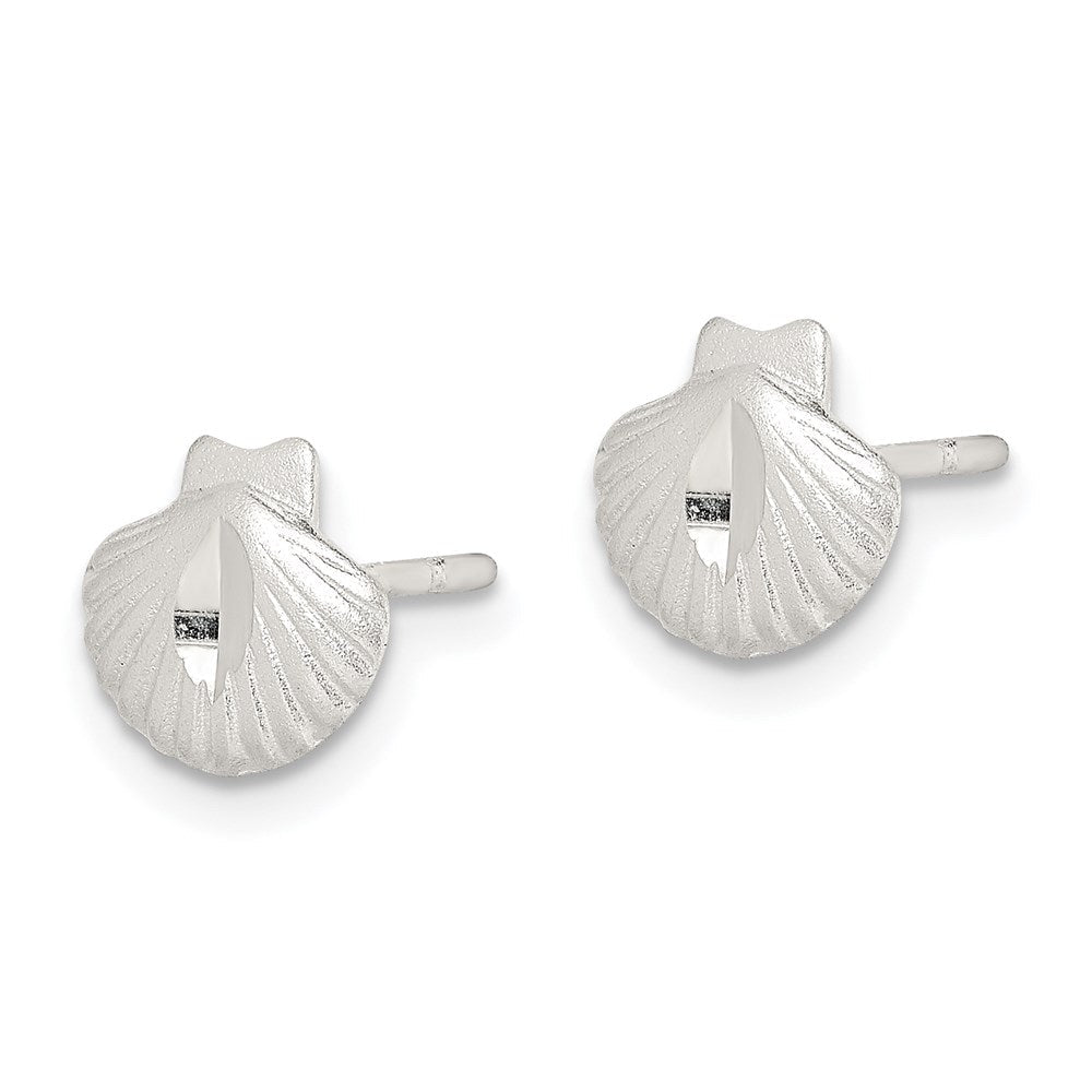 Sterlingsilber Muschel Mini Ohrringe