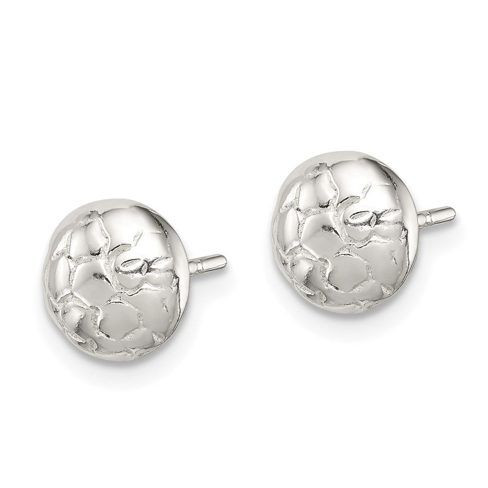 Sterlingsilber Fußball Kugel Mini Ohrringe
