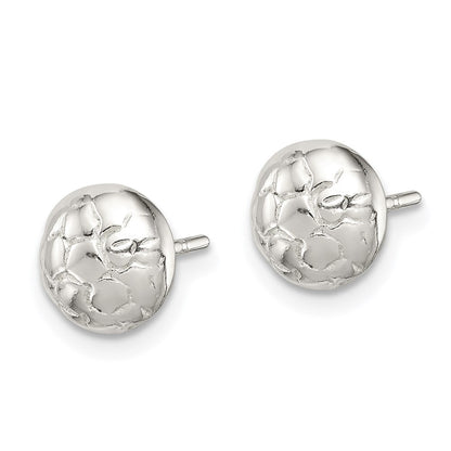 Sterlingsilber Fußball Kugel Mini Ohrringe