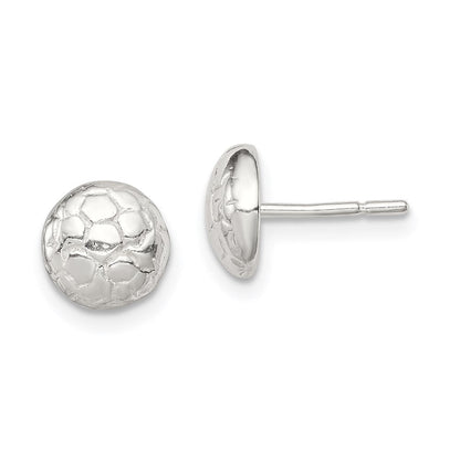 Sterlingsilber Fußball Kugel Mini Ohrringe