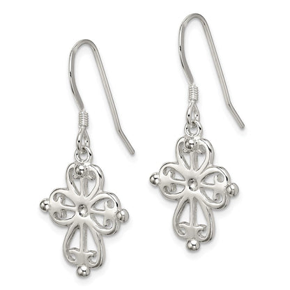 Sterlingsilber Kreuz Ohrhänger