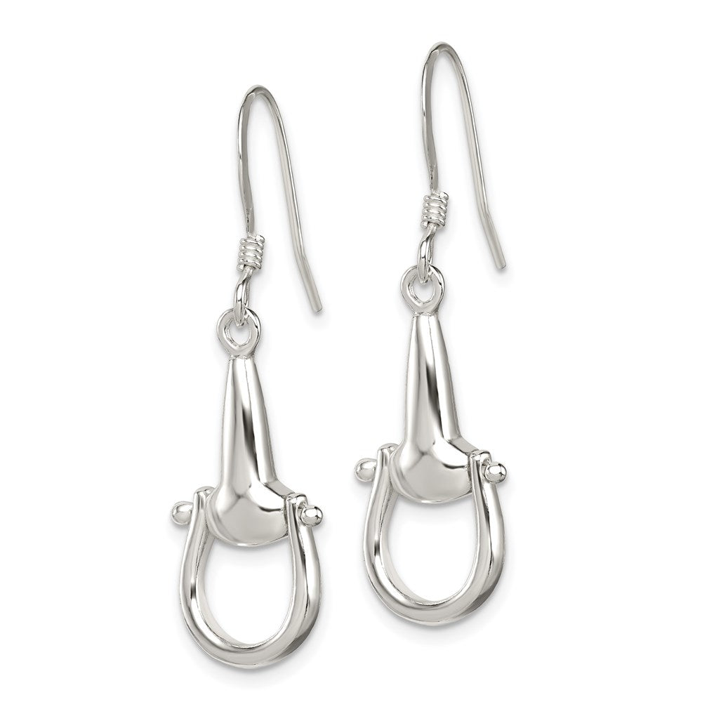 Sterlingsilber Poliert Stirrup Ohrhänger