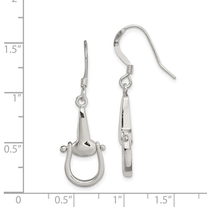 Sterlingsilber Poliert Stirrup Ohrhänger