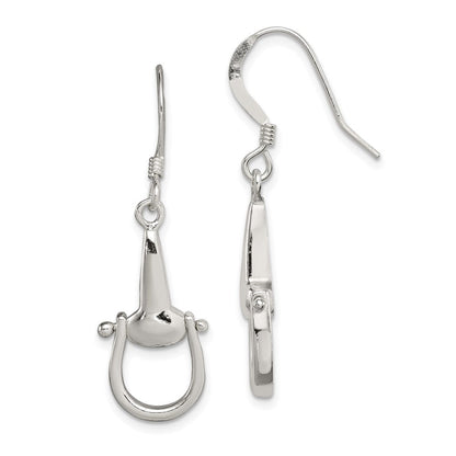 Sterlingsilber Poliert Stirrup Ohrhänger