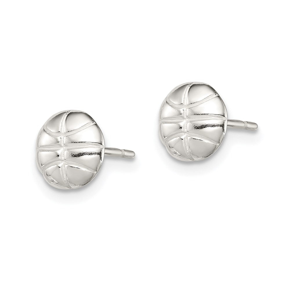 Sterlingsilber Basketball Mini Ohrringe