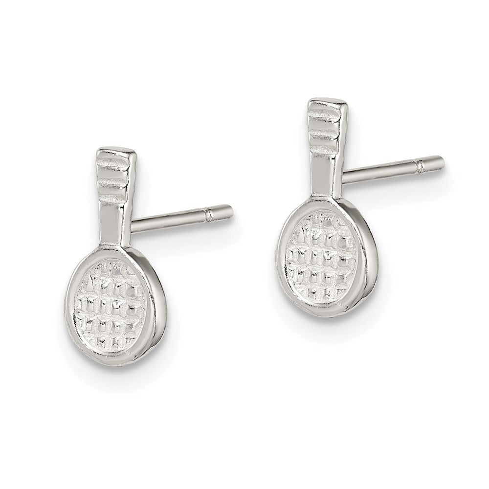Sterlingsilber Tennis Schläger Mini Ohrringe