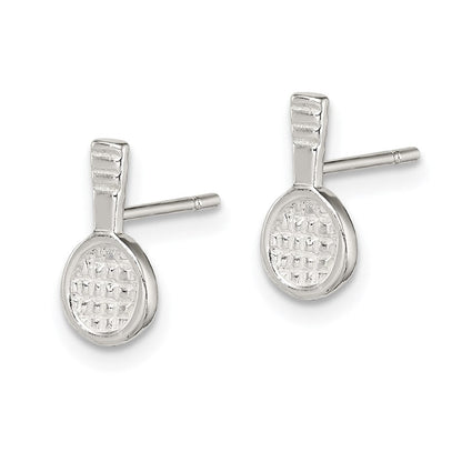Sterlingsilber Tennis Schläger Mini Ohrringe