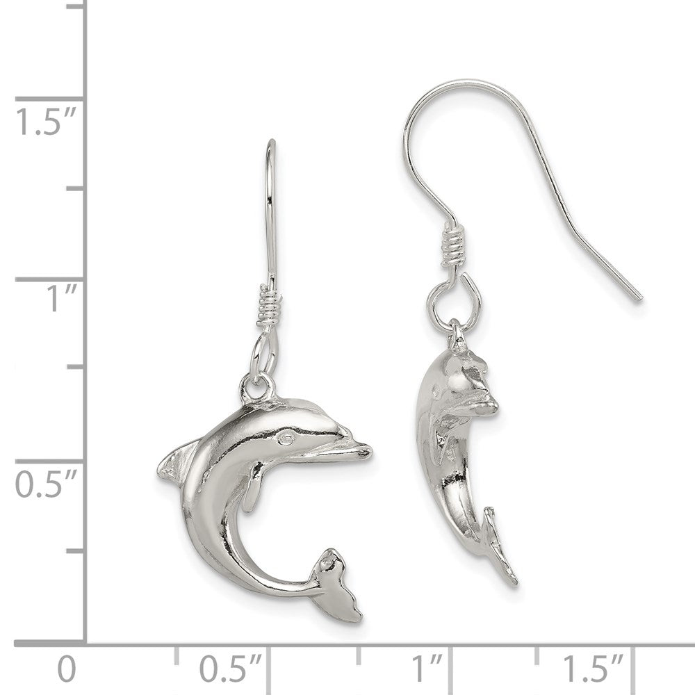 Sterlingsilber Delfin Ohrringe