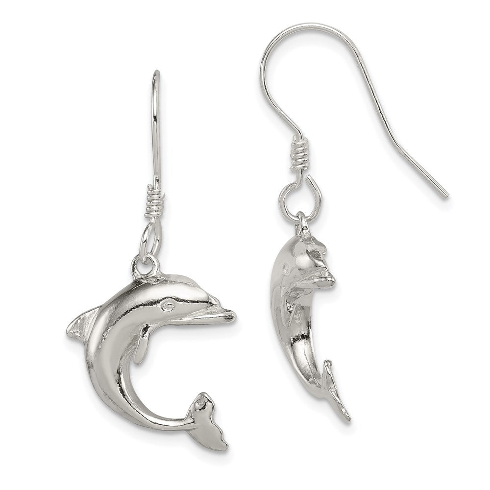 Sterlingsilber Delfin Ohrringe