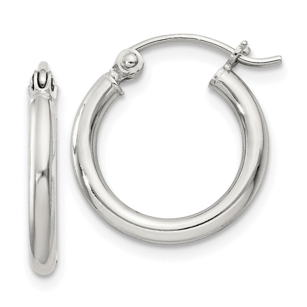 Sterlingsilber 2mm Rund Creolen
