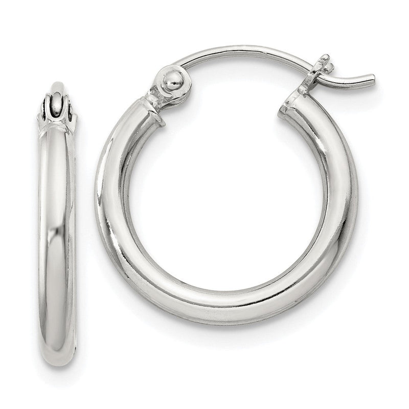 Sterlingsilber 2mm Rund Creolen
