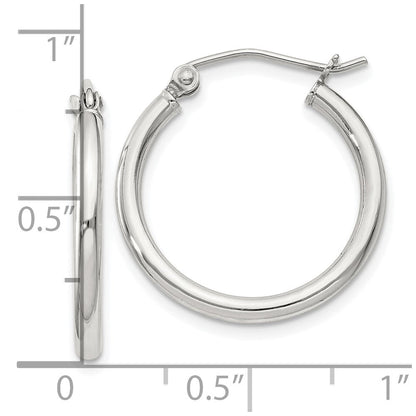 Sterlingsilber 2mm Rund Creolen