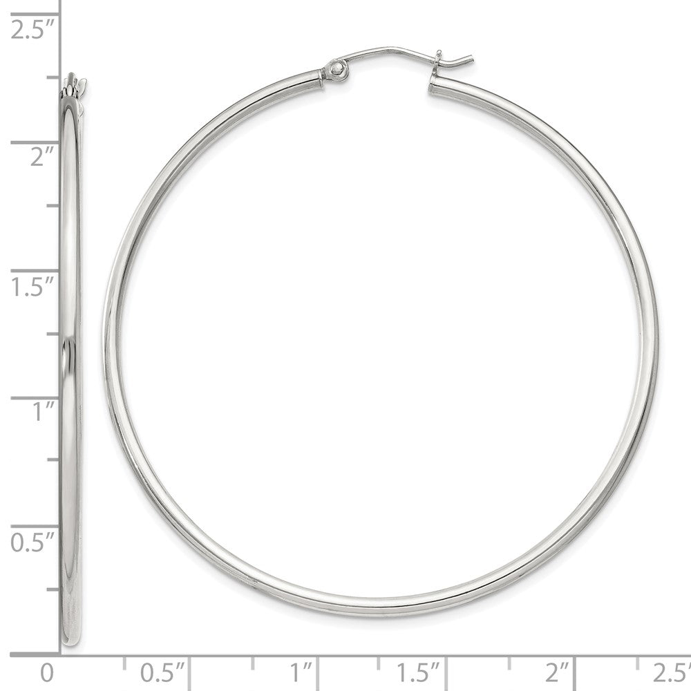 Sterlingsilber 2mm Rund Creolen