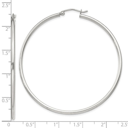 Sterlingsilber 2mm Rund Creolen