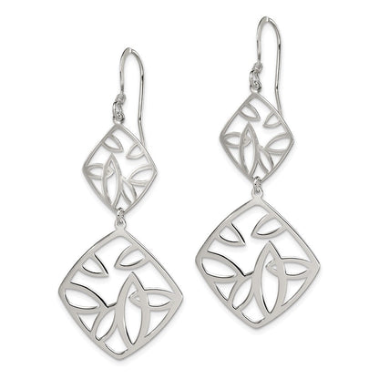 Sterlingsilber Poliert Fantasie Geometric Ohrhänger