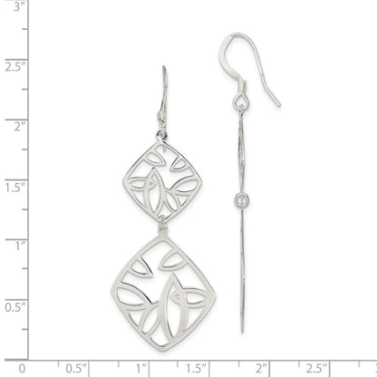 Sterlingsilber Poliert Fantasie Geometric Ohrhänger