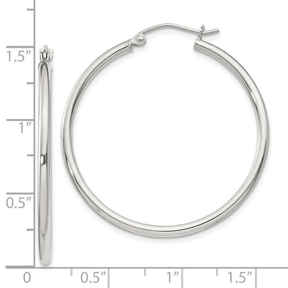 Sterlingsilber 2mm Rund Creolen