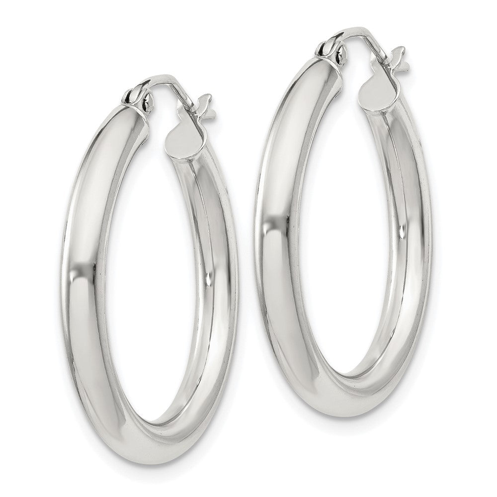 Sterlingsilber 3mm Rund Creolen